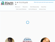 Tablet Screenshot of haitirehabproject.org